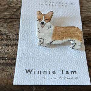 Brooch by Winnie tam , dog brooch